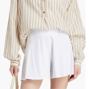 Vince White Linen Flounce Shorts, Like-New